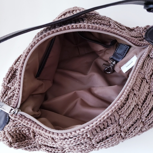 The Sak Elliott Lucca Brown Knit Shoulder Bag - Picture 10 of 16